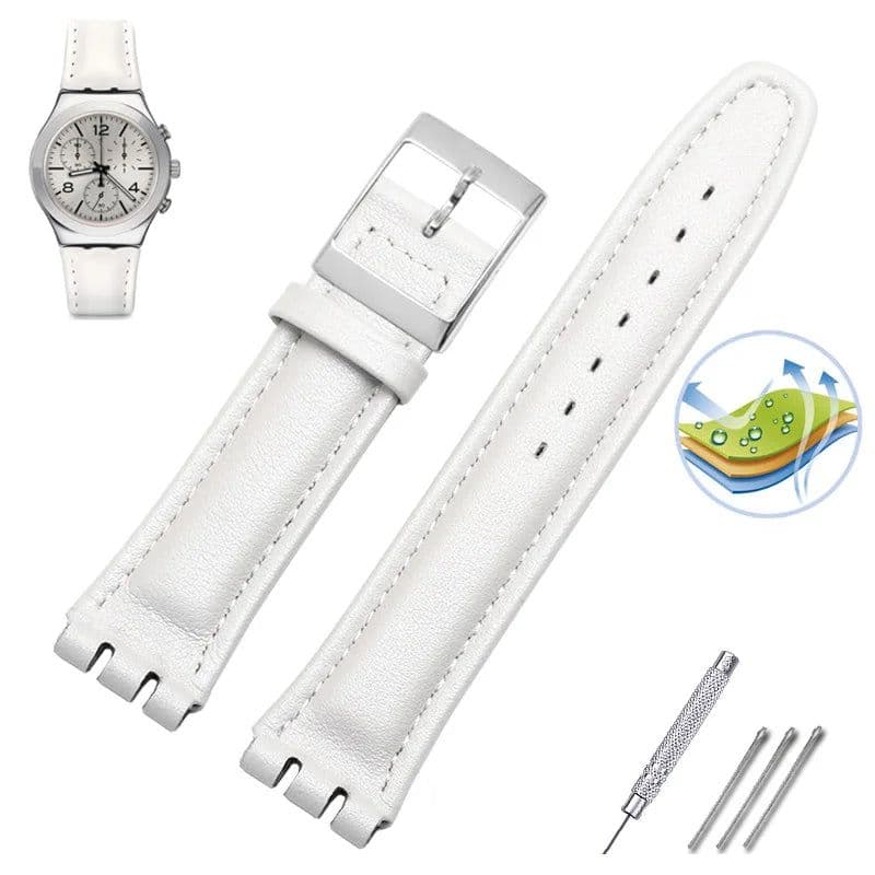 image-ZETHYDUM Genuine Leather Wrist Strap – Durable & Stylish Watchband 17mm 19mm