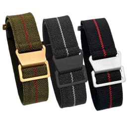image-UYRBKS Nylon Elastic Watch Strap 20mm 22mm for Smart and Traditional Watches