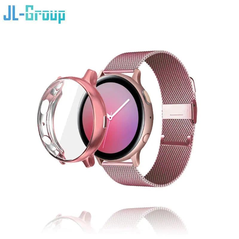 image-JLGroppod Stylish Milanese Watch Strap with Case for Samsung Galaxy Watch