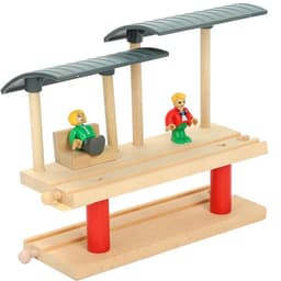 image-Wooden Train Track Accessories - Educational DIY Toys for Children