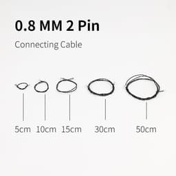 image-Kyglaring 0.8MM 2 Pin Connecting Cable for LED Light Kit & Lego Compatibility