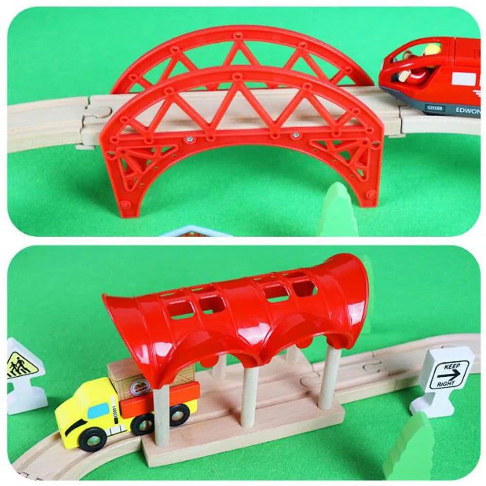 image-Wooden Train Track Accessories - Educational Fun for Kids - Track Toys