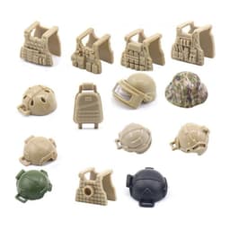 image-Riot Police Helmet Building Blocks - Educational DIY Toy for Ages 14+