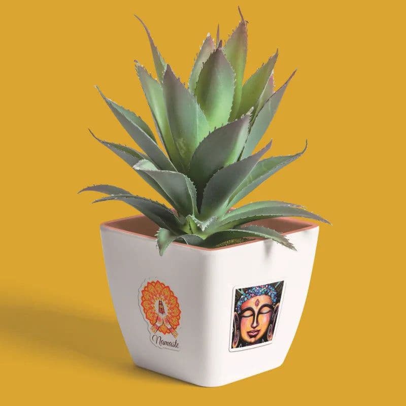 image-Hizxj Buddhist Culture Stickers - High Quality PVC for Laptops & More