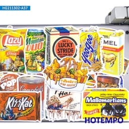image-HOTEMPO Retro Art Stickers - Waterproof & Reusable for Various Surfaces