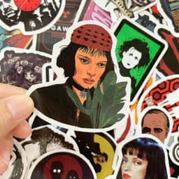 image-Classic Movie Stickers - Waterproof Art for Luggage, Laptop & Skateboard