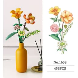 image-Szxhf Building Block Flower - Educational Toy for Motor Skills Development