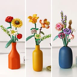 image-Szxhf Building Block Flower - Educational Toy for Motor Skills Development