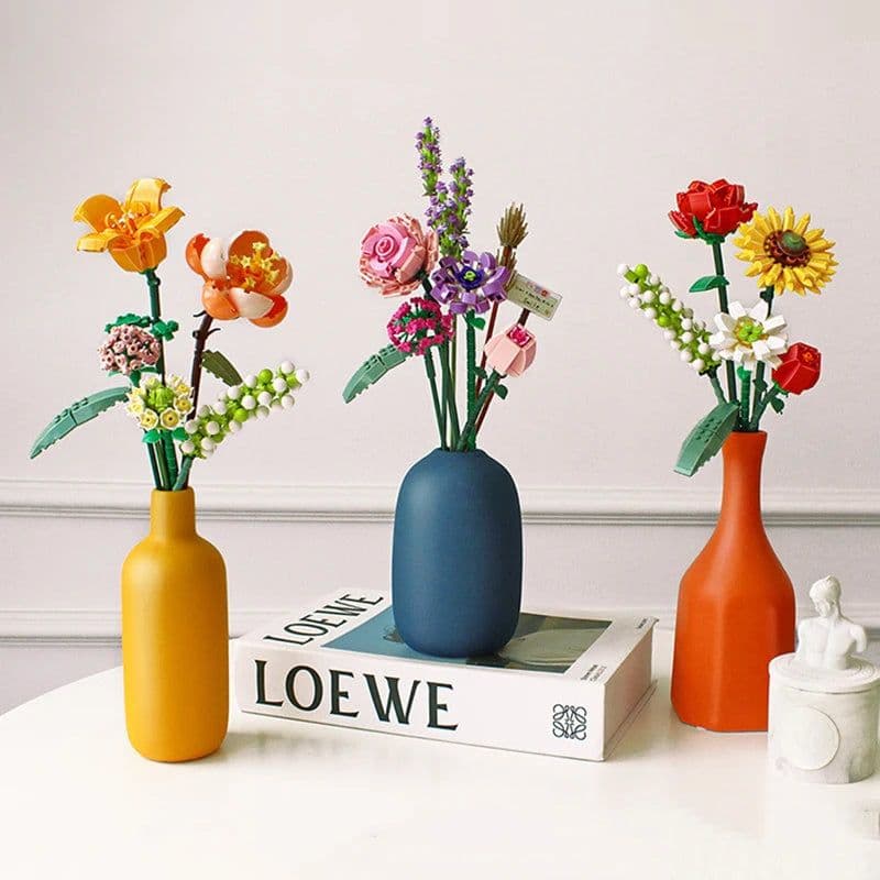 image-Szxhf Building Block Flower - Educational Toy for Motor Skills Development