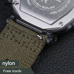 image-Zhuolei Nylon Watchband - Durable Comfort for Traditional Watches