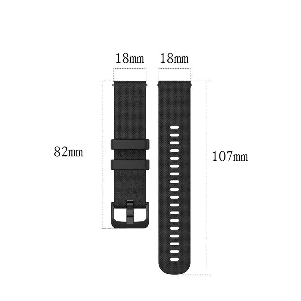 image-UIENIE Silicone Watch Band - Stylish Replacement - 18mm Wrist Strap