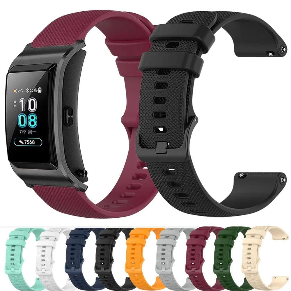 image-UIENIE Silicone Watch Band - Stylish Replacement - 18mm Wrist Strap