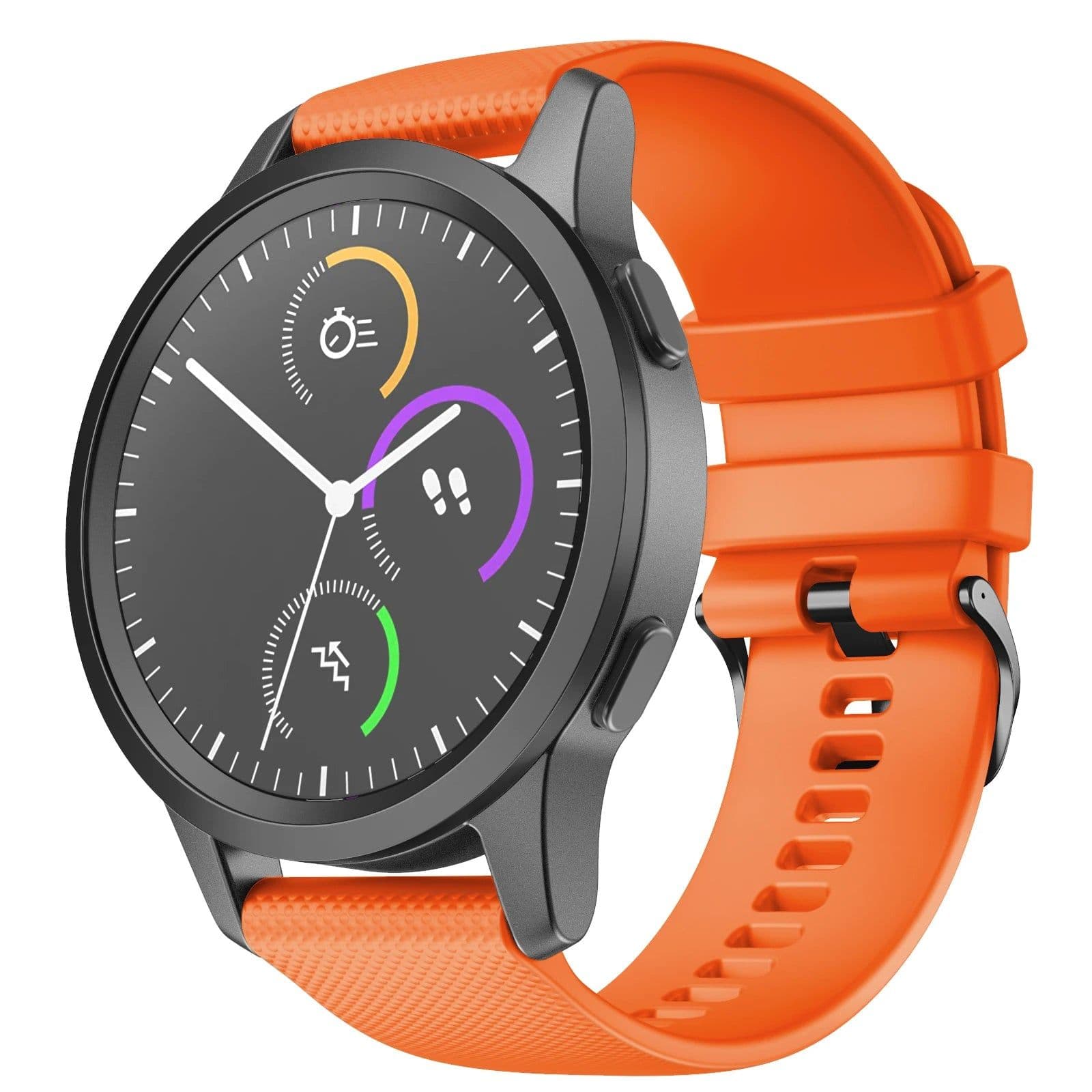 image-Garmin Silicone Watchband - Quick Release Strap for Vivoactive & More