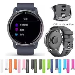 image-Garmin Silicone Watchband - Quick Release Strap for Vivoactive & More