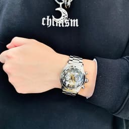 image-Reef Tiger RGA703 Sport Watch - Luminous Automatic Steel Bracelet Timepiece