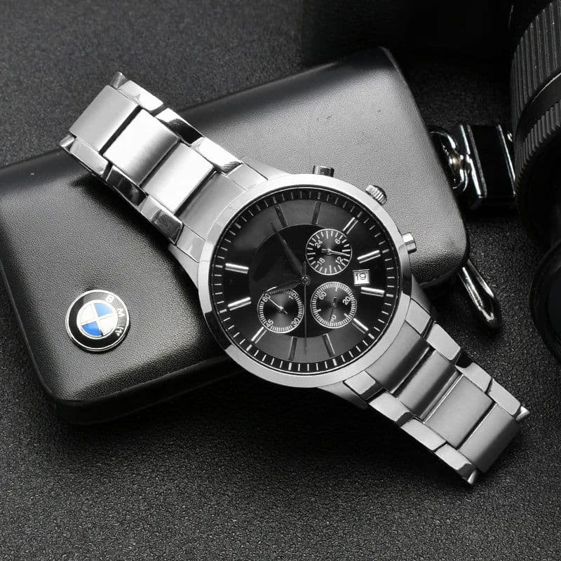 image-ZETHYDUM Stainless Steel Watchband - Durable, Stylish, 22mm Strap