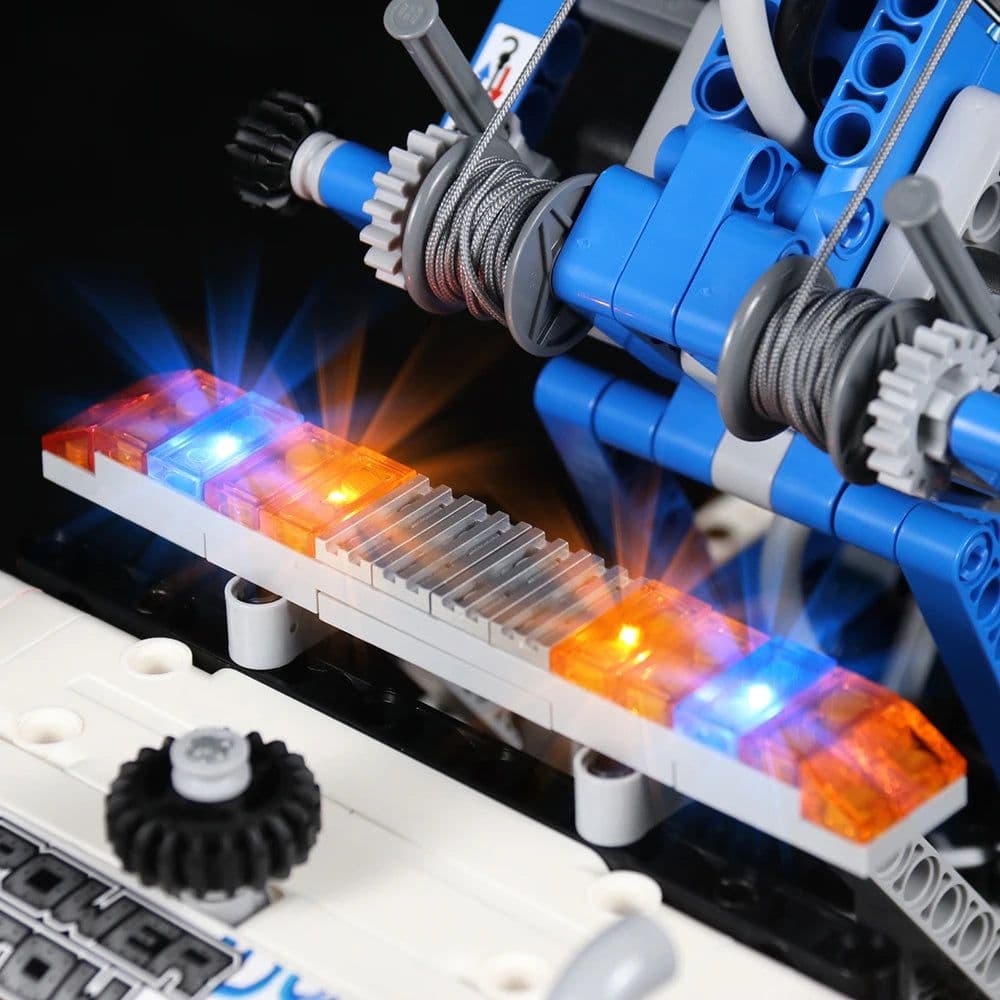 image-VONADO LED Lighting Set for 42128 Tow Truck Model Toy - Enhanced Detailing