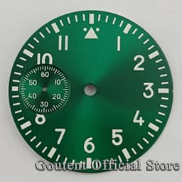 image-Goutent 37mm Brass Dial with Luminous Features for Custom Watches