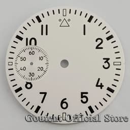 image-Goutent 37mm Brass Dial with Luminous Features for Custom Watches