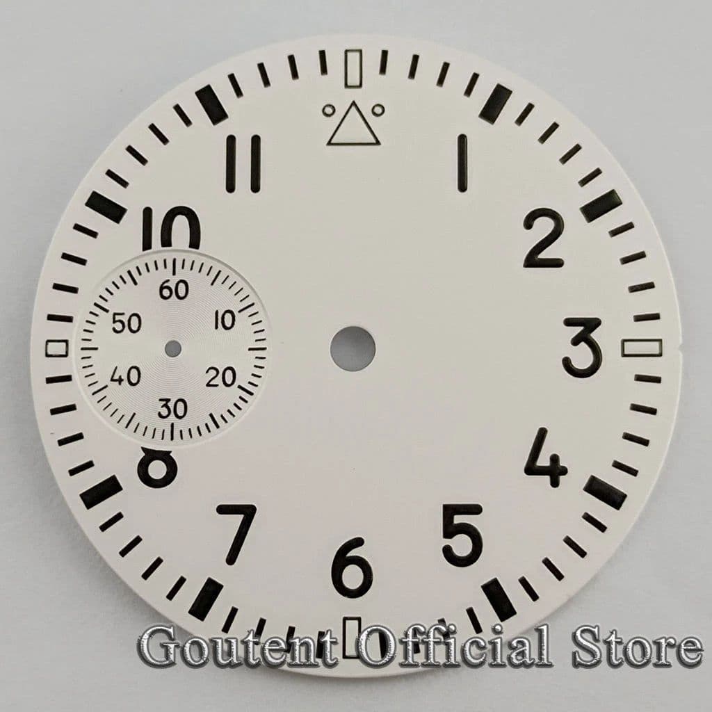 image-Goutent 37mm Brass Dial with Luminous Features for Custom Watches