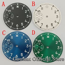image-Goutent 37mm Brass Dial with Luminous Features for Custom Watches