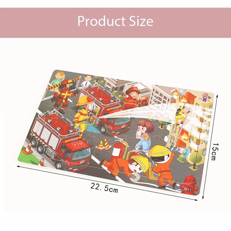 image-YunDuo BaBy Wooden Animal Jigsaw Puzzle for Early Learning & Fun