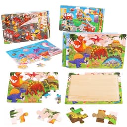 image-YunDuo BaBy Wooden Animal Jigsaw Puzzle for Early Learning & Fun