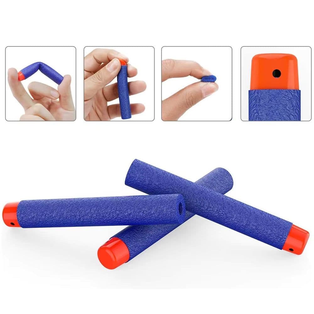 image-SYSTECH EVA Soft Toy Bullets - CE Certified Foam Darts for Nerf Guns