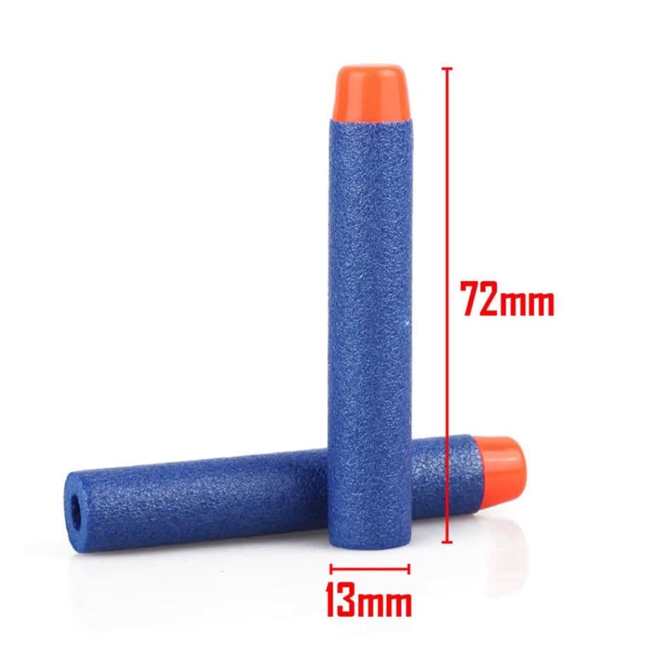 image-SYSTECH EVA Soft Toy Bullets - CE Certified Foam Darts for Nerf Guns