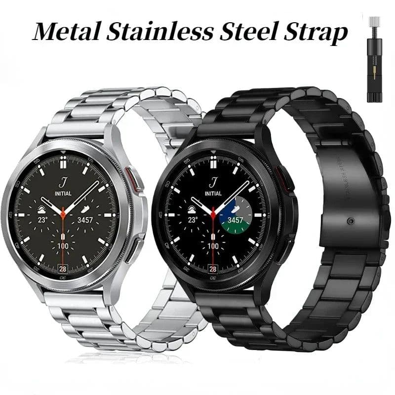 image-ZHANGU Stainless Steel Watchband with Adjustable Tool for Samsung Galaxy