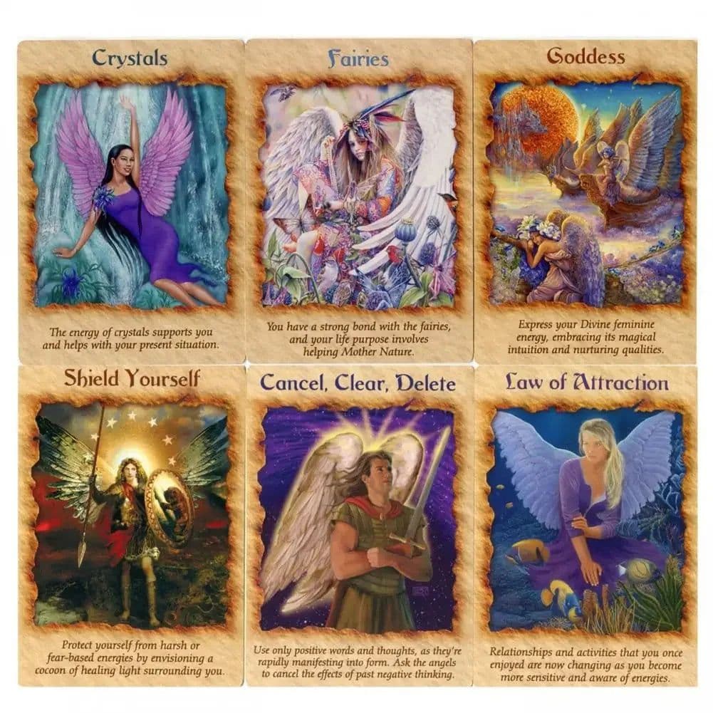 image-Angel Therapy Oracle Cards - Healing & Guidance Deck for All Ages