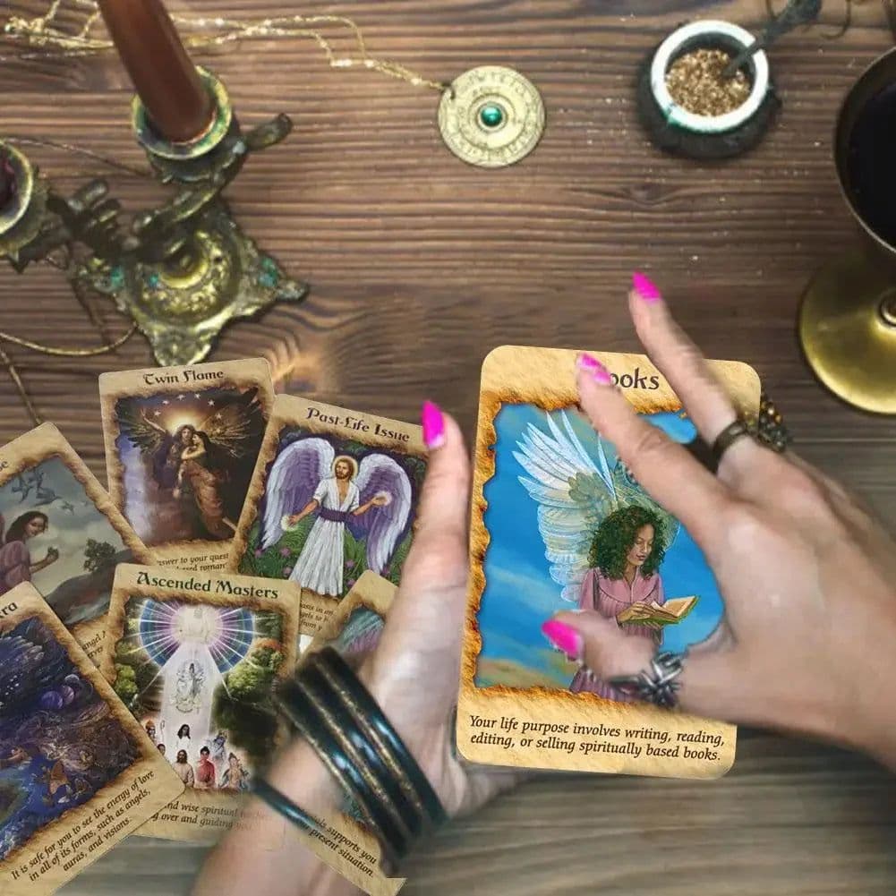 image-Angel Therapy Oracle Cards - Healing & Guidance Deck for All Ages