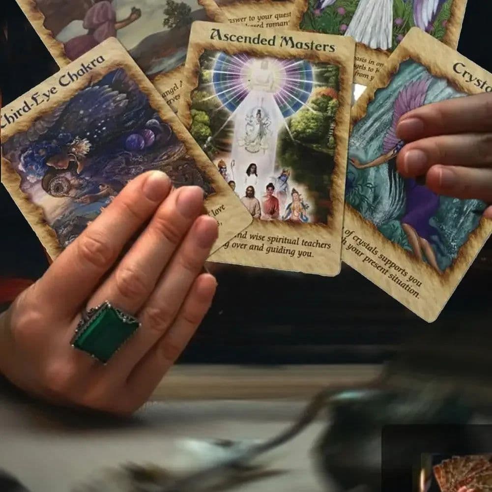 image-Angel Therapy Oracle Cards - Healing & Guidance Deck for All Ages