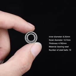 image-Fradoo 5pcs Stainless Steel R188 Mute Bearings for Smooth Fidget Spinning