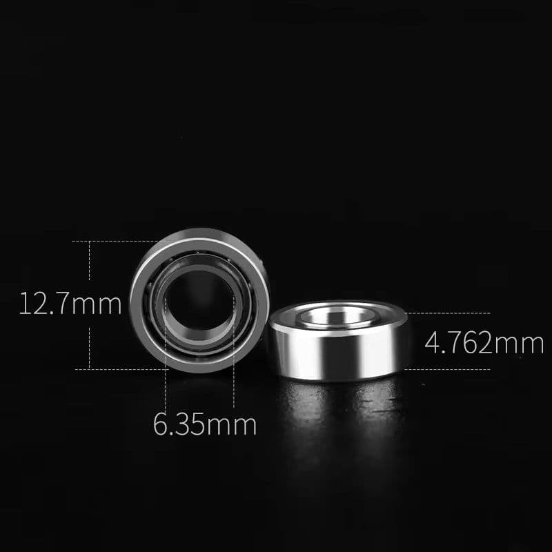image-Fradoo 5pcs Stainless Steel R188 Mute Bearings for Smooth Fidget Spinning