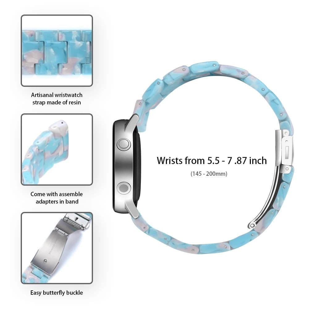 image-Resin Strap Replacement Band for Huami Amazfit & Samsung Galaxy Smart Watches