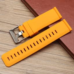image-ZETHYDUM Rubber Watchband - Durable & Customisable 24mm Strap