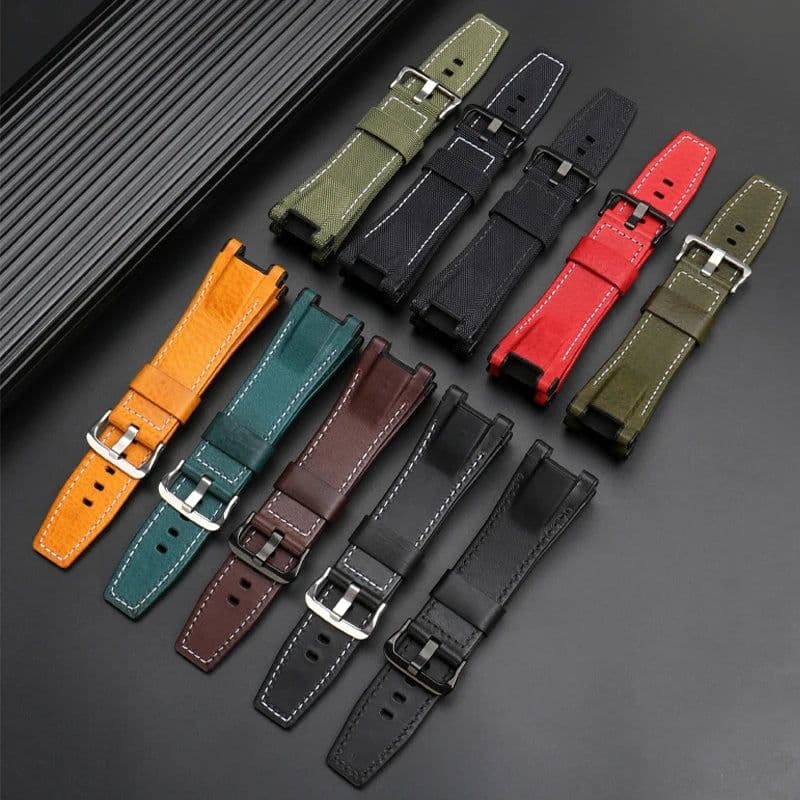 image-ZETHYDUM Premium Leather Watchband - Customisable Length & Design