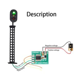 image-TERAYSUN N Scale Model Train Signal Lamp Circuit Board - Realistic Lighting