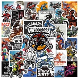 image-Cool Waterproof MTB Motorcycle Stickers Decals - 10/30/50PCS Set