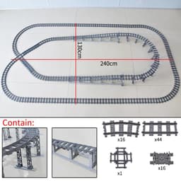 image-Flexible City Train Tracks - Creative DIY Building Block Toy for Kids