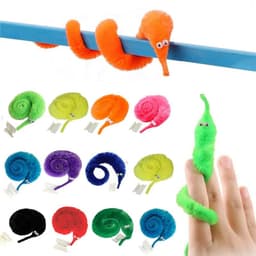 image-Twisty Worm Magic Toys - Easy-to-Use Fuzzy Party Favors for Kids