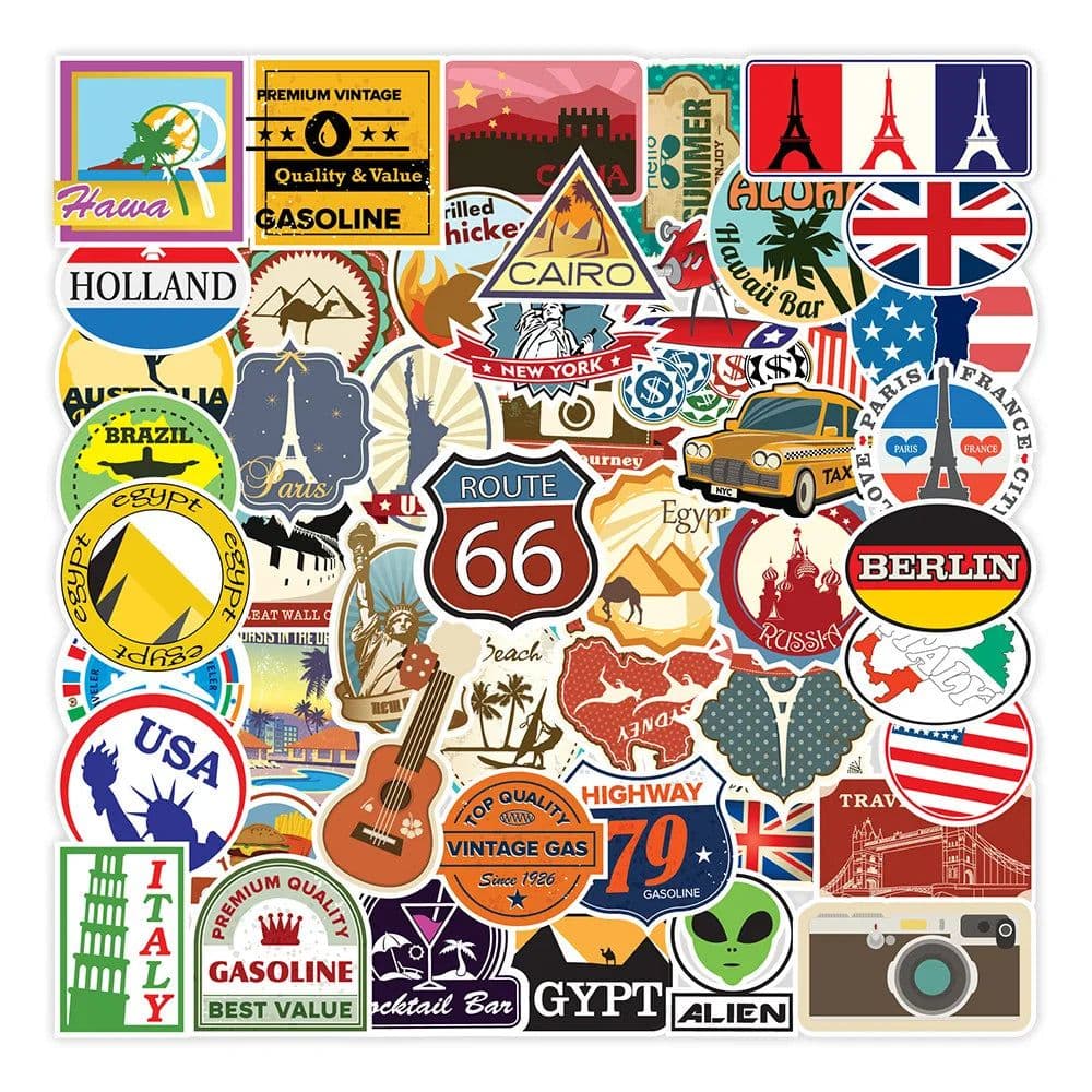 image-Cartoon Graffiti Stickers - Waterproof & Easy to Use for All Smooth Surfaces
