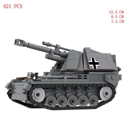 image-Dorusle WWII German Army Wespe Sd.Kfz.124 Building Block Model Toy