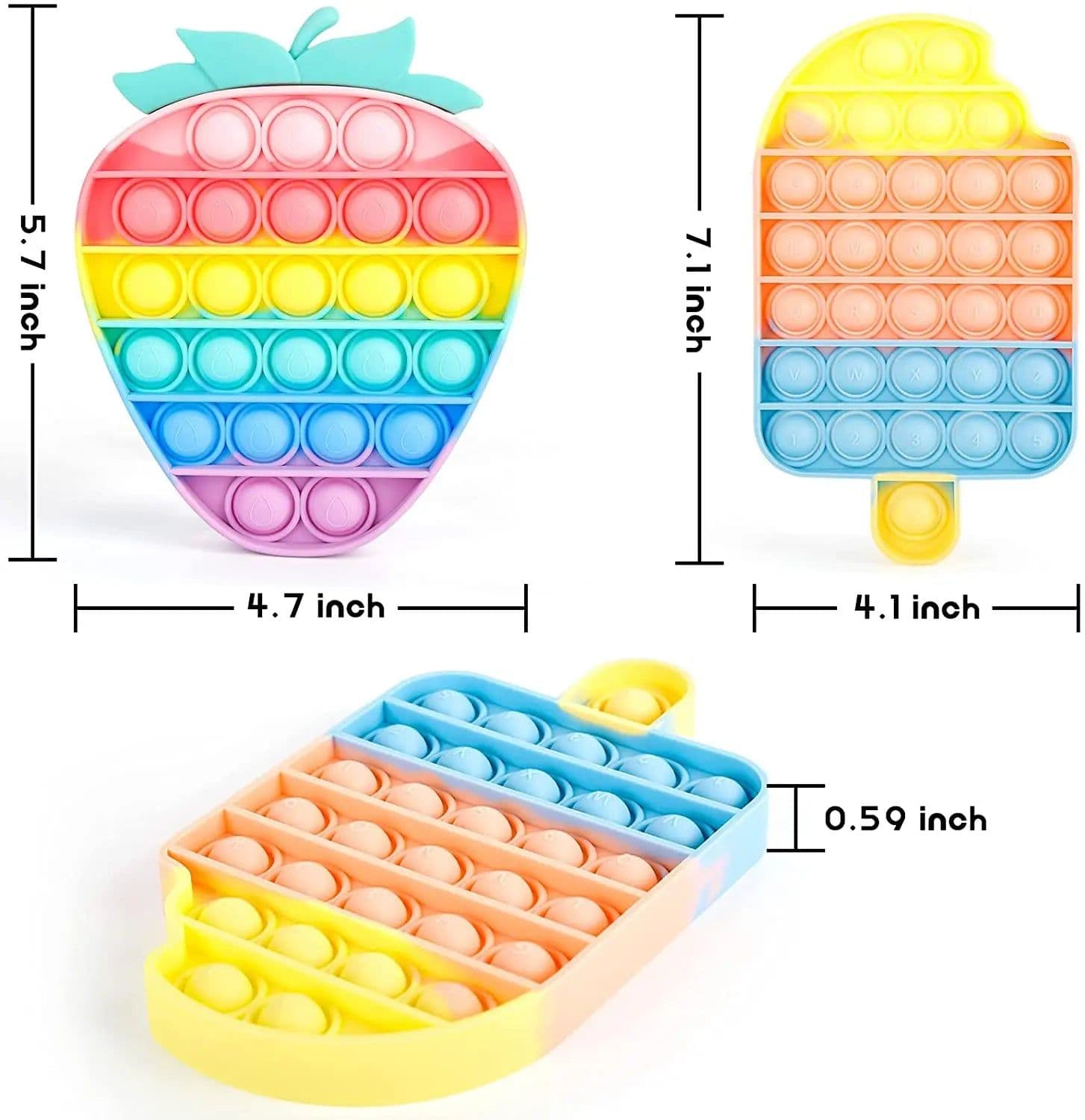 image-SUNVERY Anti-Stress Fidget Toys - Fun Bubble Relief for Kids
