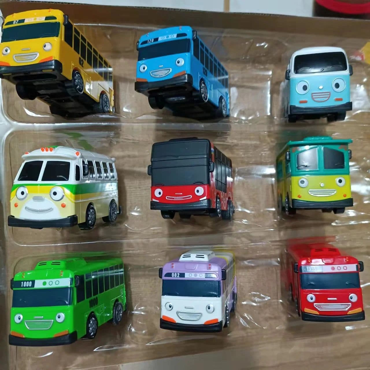 image-HZFZ 9cm Tayo the Little Bus Colourful Plastic Toy Car Set for Kids