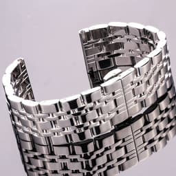 image-HENGRC Stainless Steel Watchband Bracelet - Durable and Adjustable 18mm-24mm