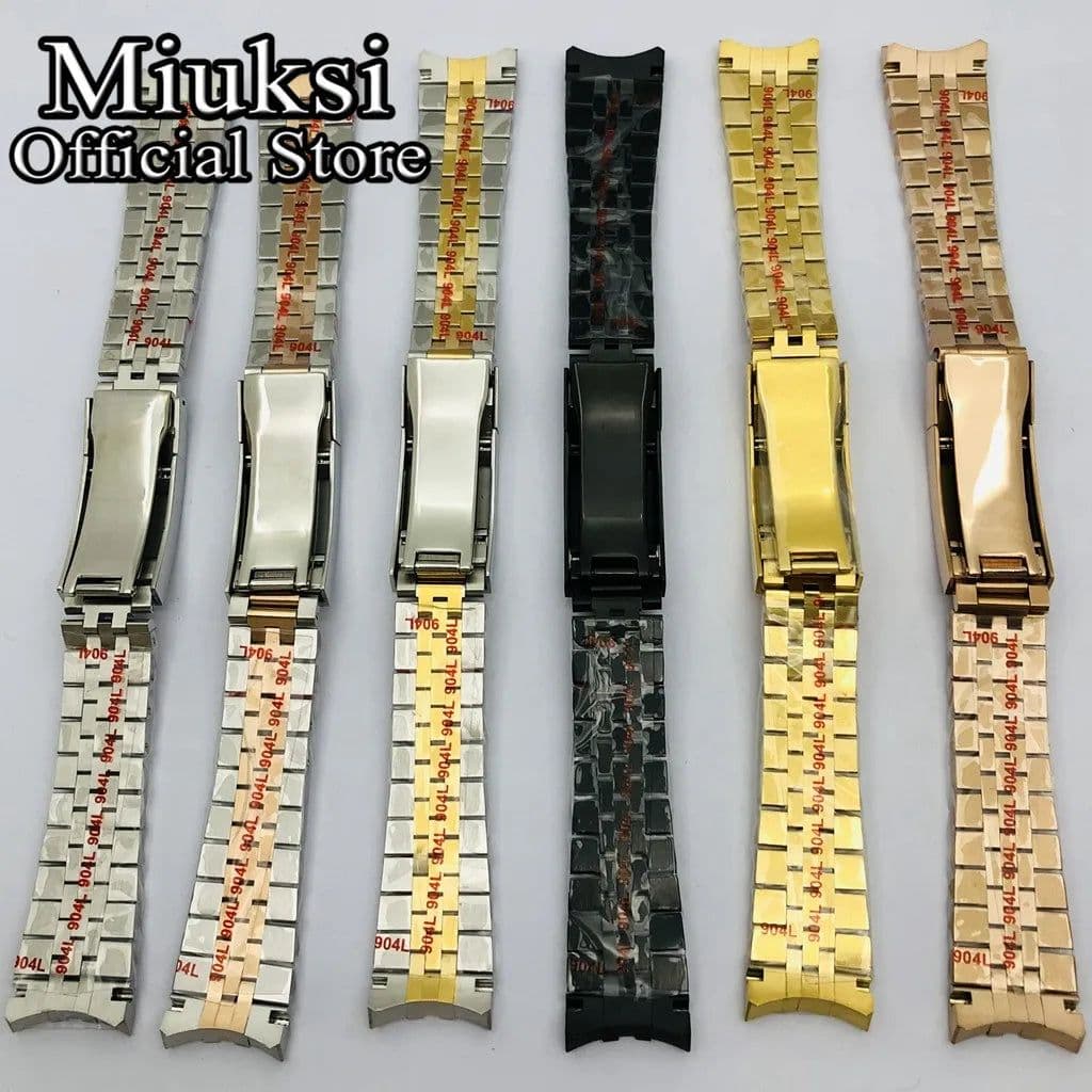 image-miuksi Stainless Steel Watchband - 20mm Lug - Durable & Stylish Accessory