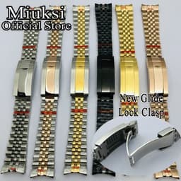 image-miuksi Stainless Steel Watchband - 20mm Lug - Durable & Stylish Accessory