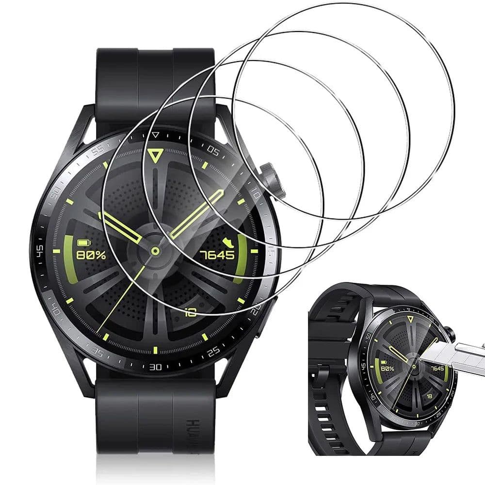 image-Tempered Glass Screen Protectors - 9H Scratch-Proof for Huawei Watch GT 3